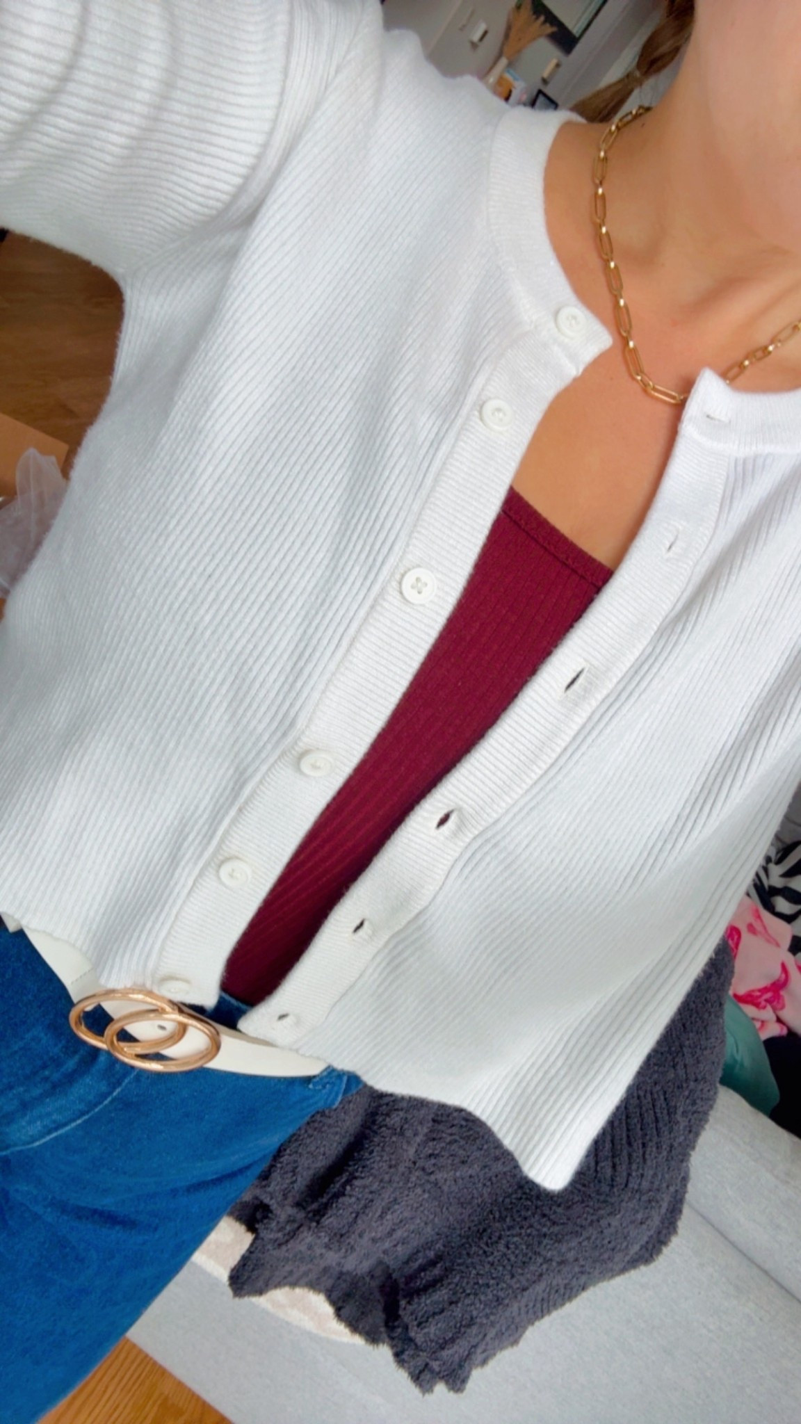 Slim fit white cardigan
It’s so comfortable and I’m always grabbing for it in my closet ! Can keep it unbuttoned or buttoned up

#LTKWorkwear #LTKSeasonal #LTKStyleTip