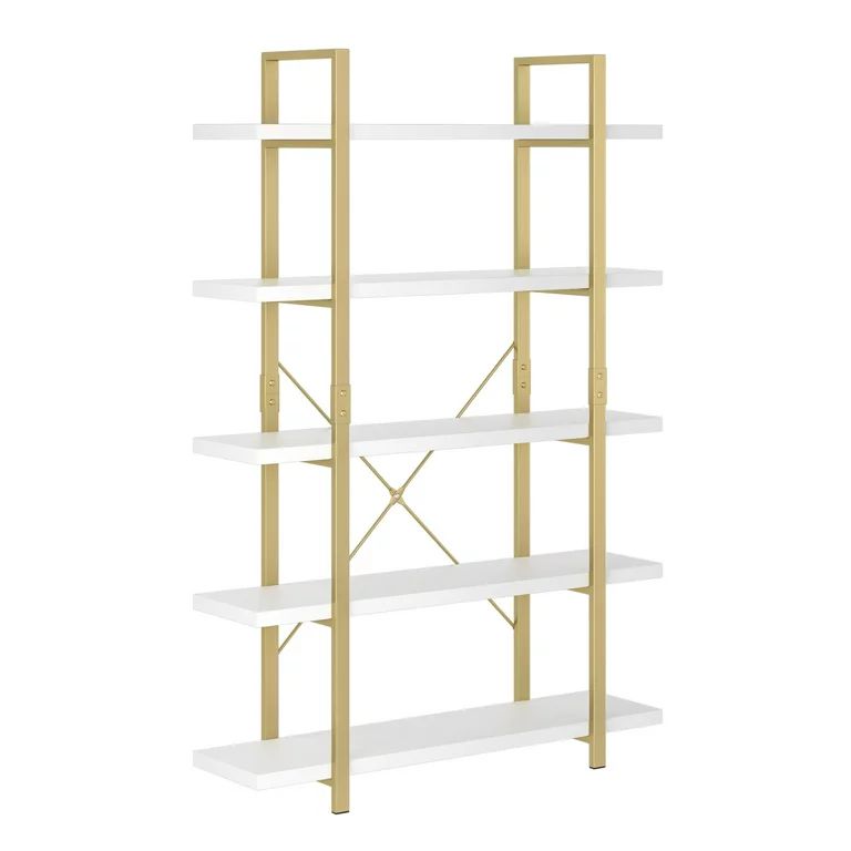 Homfa White Book Shelves and Bookcase, Steel Etagere Bookcase, 5-Tier Open Display Storage Booksh... | Walmart (US)