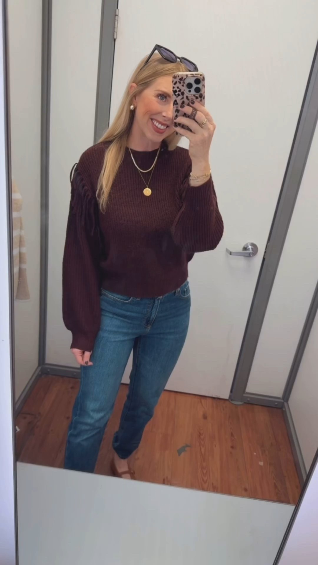 Walmart time and tru fringe sweater 

Small 

#LTKStyleTip #LTKFindsUnder50