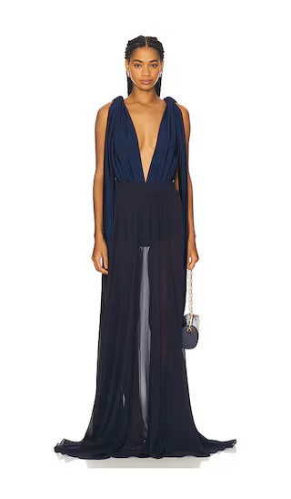 Valerie Bodysuit in Blue | Revolve Clothing (Global)