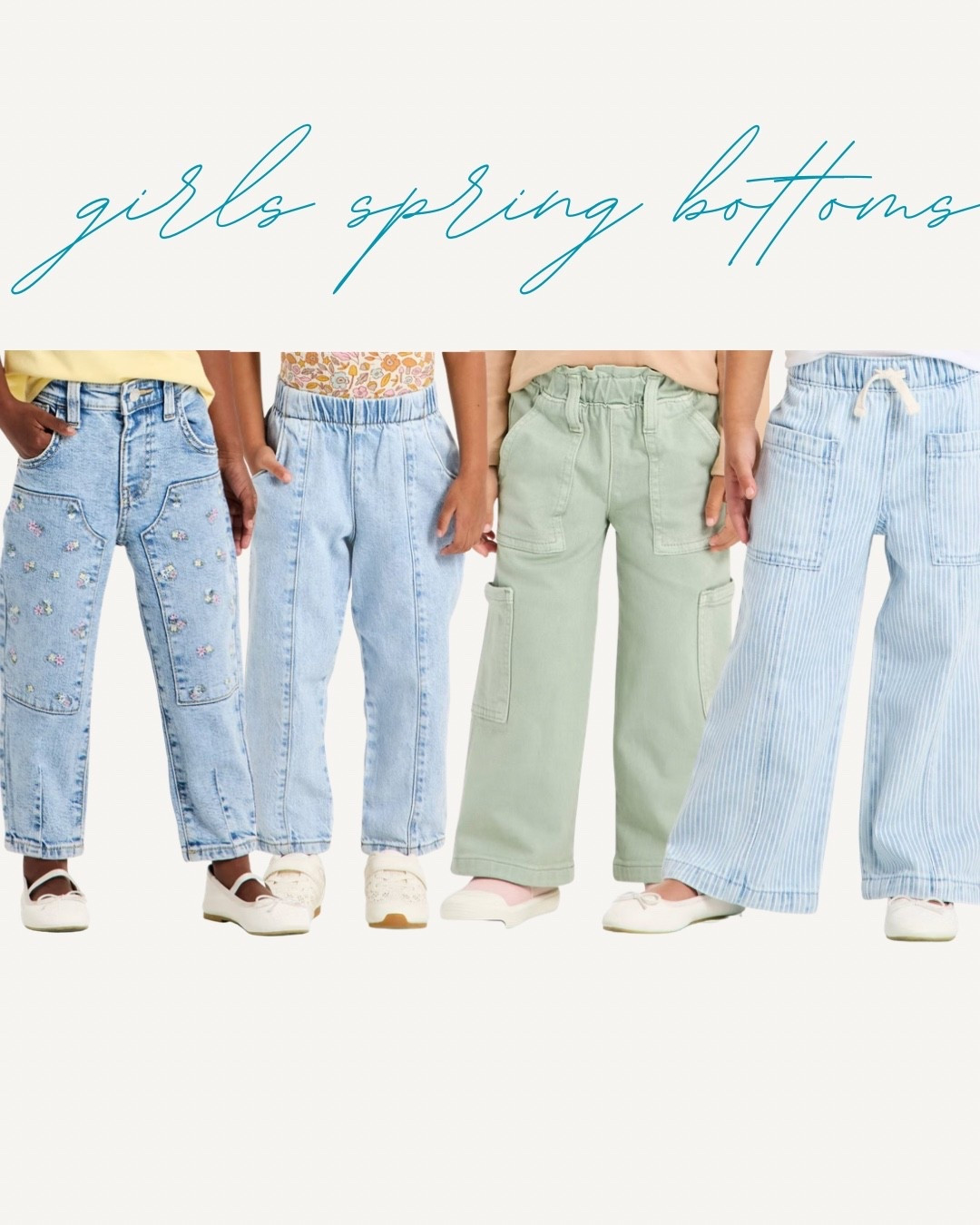 Toddler girl, little girl, baby girl pants, denim pants, cargo pants, floral embroidered pants, spring outfits for girls

#LTKBaby #LTKootd #LTKKids