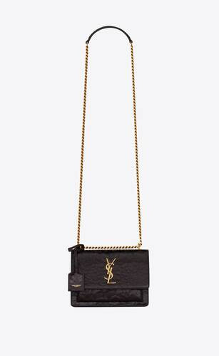 sunset small in shiny scale-embossed leather | Saint Laurent Inc. (Global)