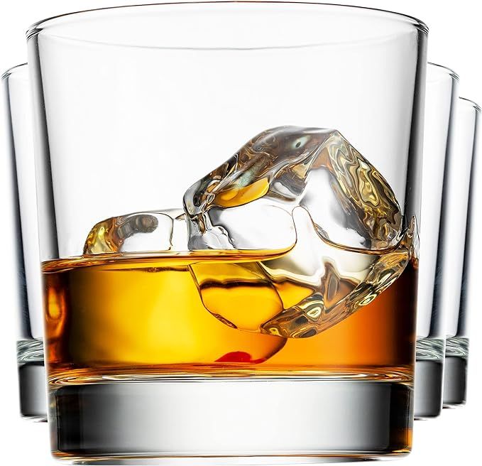 Amazon.com | Godinger Old Fashioned Whiskey Glasses, Italian Made Drinking Glasses, Glass Cups, W... | Amazon (US)