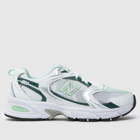 Womens White & Green New Balance 530 Trainers | schuh | Schuh