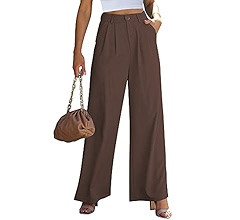 GRAPENT Wide Leg Pants for Women Work Business Casual High Waisted Dress Pants Flowy Trousers Off... | Amazon (US)