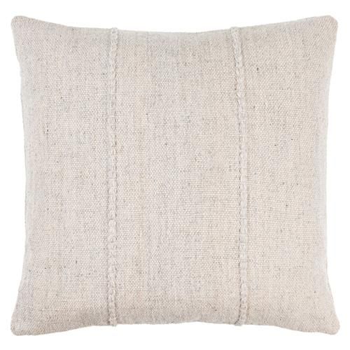 Elijah Coastal Beach Light Grey Outdoor Decorative Throw Pillow - 20x20 | Kathy Kuo Home