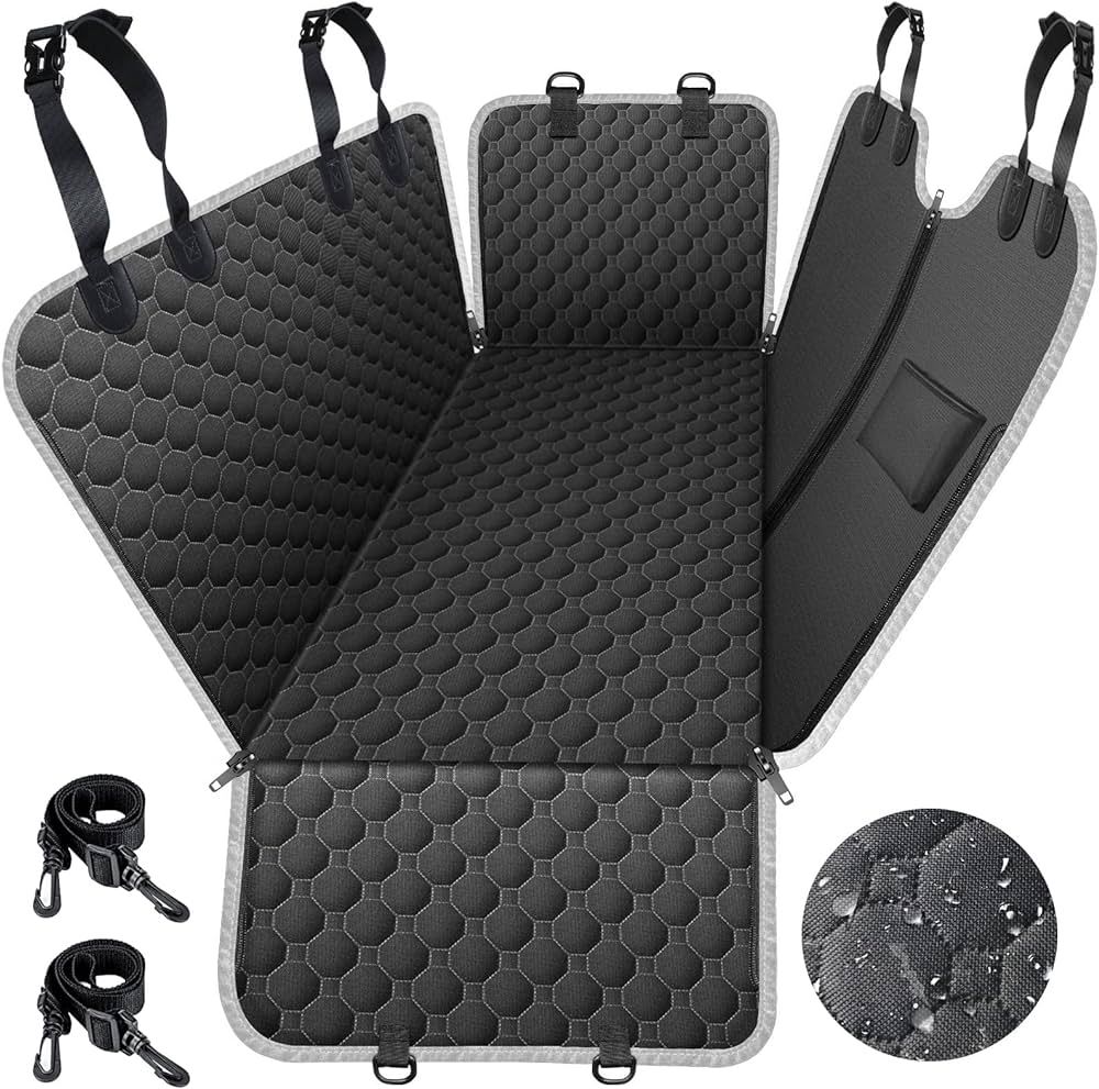 Mancro Dog Car Seat Cover for Back Seat, Waterproof Car Seat Protector for Dogs with Side Flaps, ... | Amazon (US)