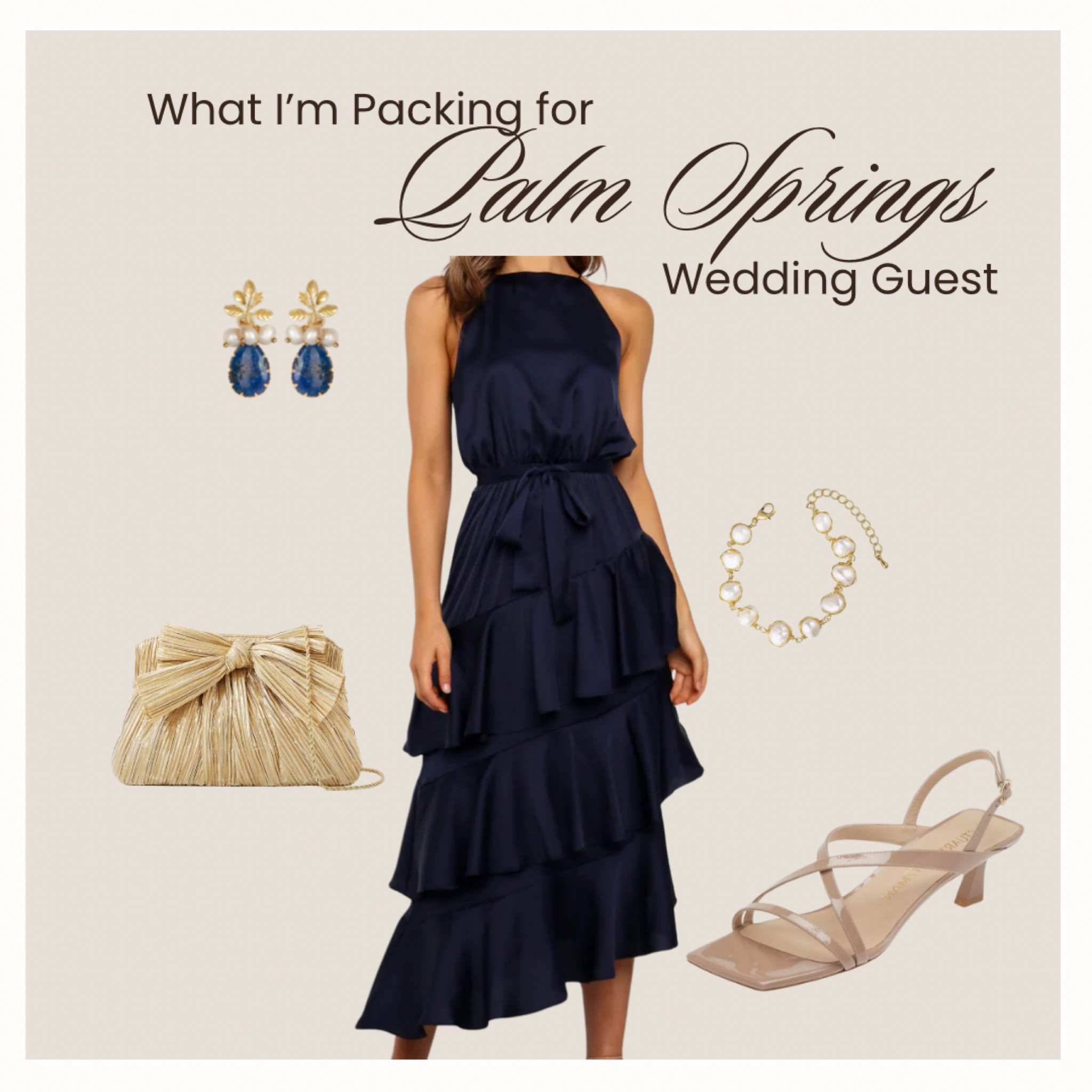 Wedding guest outfit, midsize wedding guest outfit, navy wedding guest outfit, Palm Springs wedding guest 

#LTKStyleTip #LTKMidsize #LTKWedding