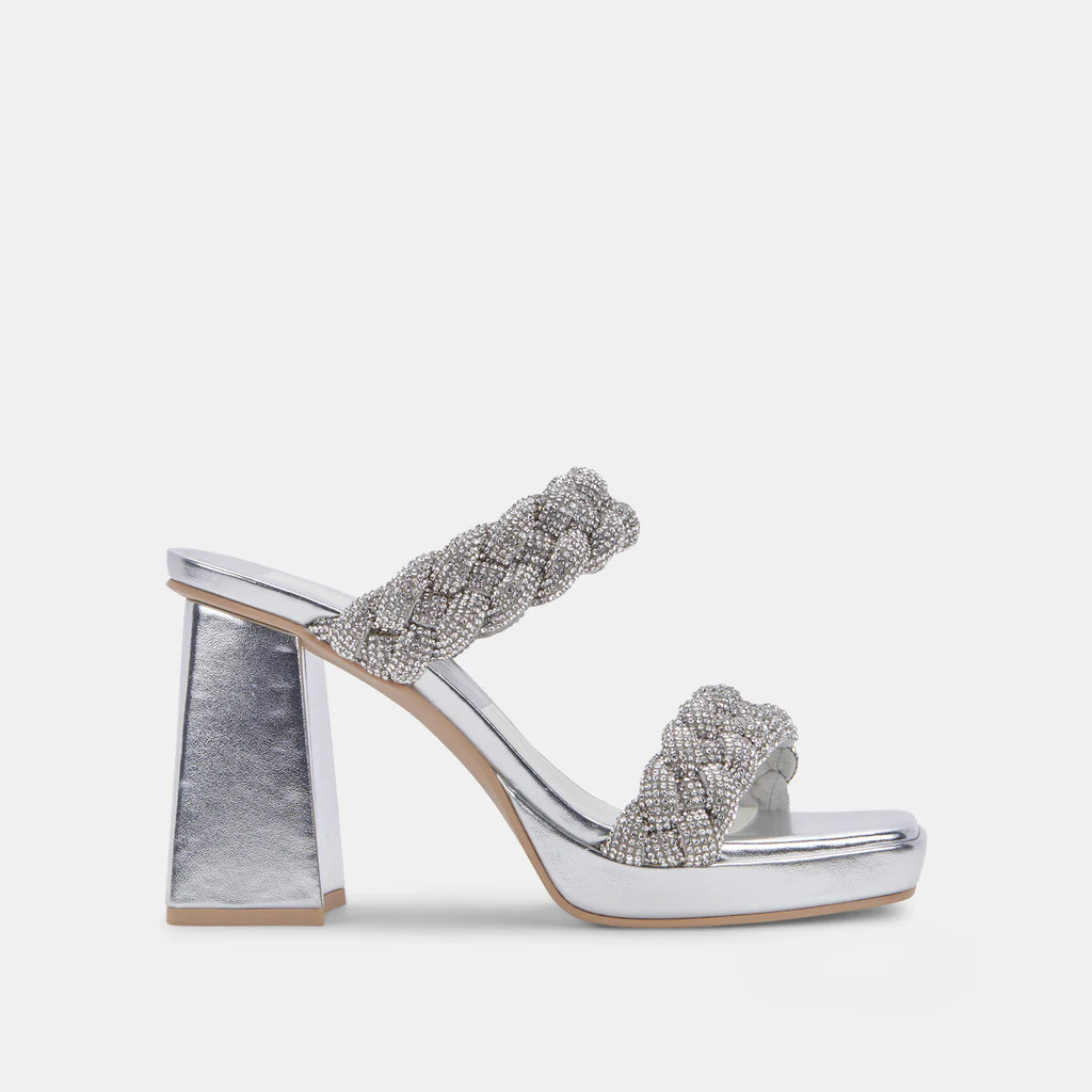 ASHBY RHINESTONE HEELS CRYSTAL RHINESTONE | DolceVita.com