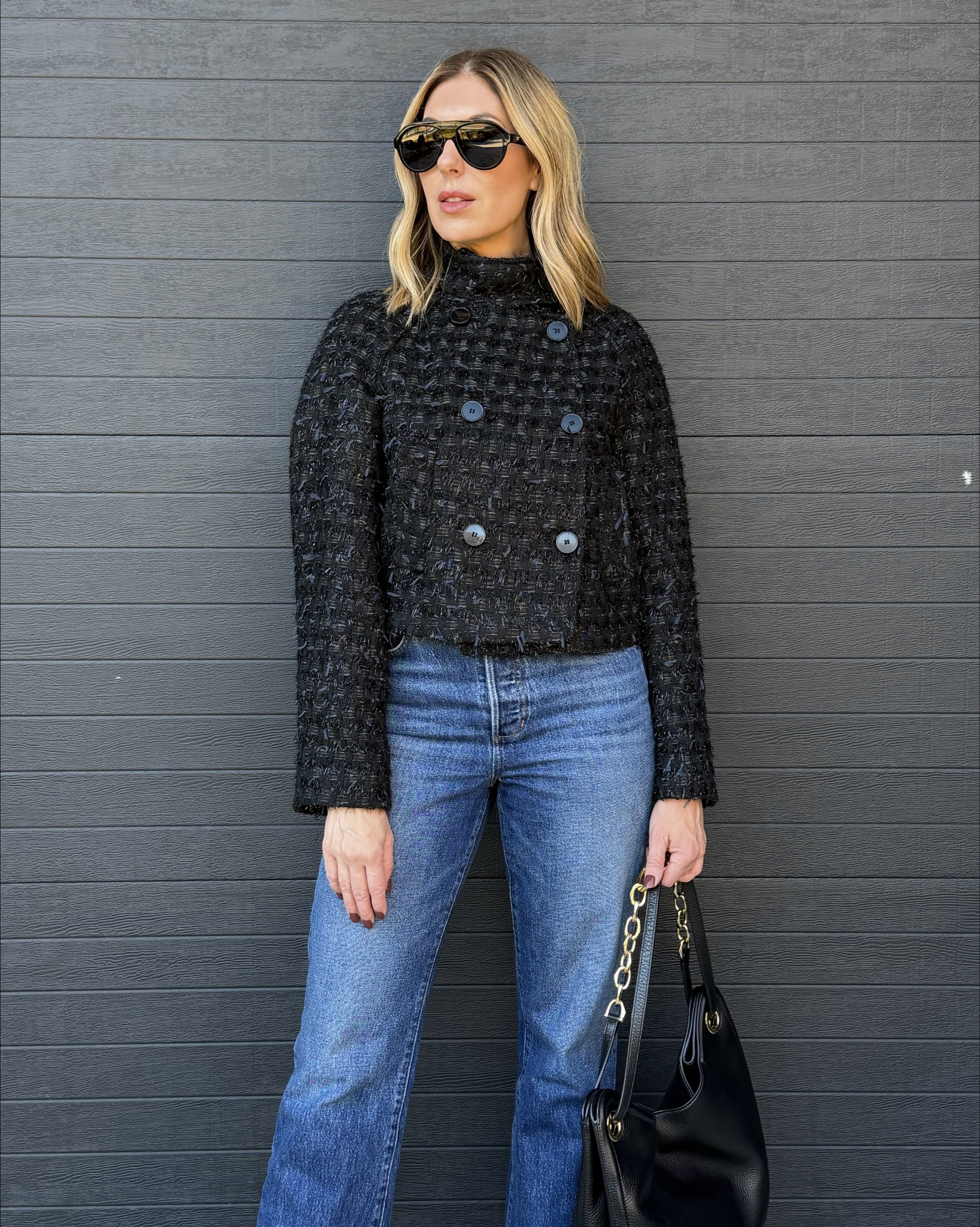 A little shimmer for the season ✨
This metallic-thread wrap jacket is the perfect elevated layer — high neck, long sleeve, and under $90.

#LTKHoliday #LTKootd #LTKFindsUnder100