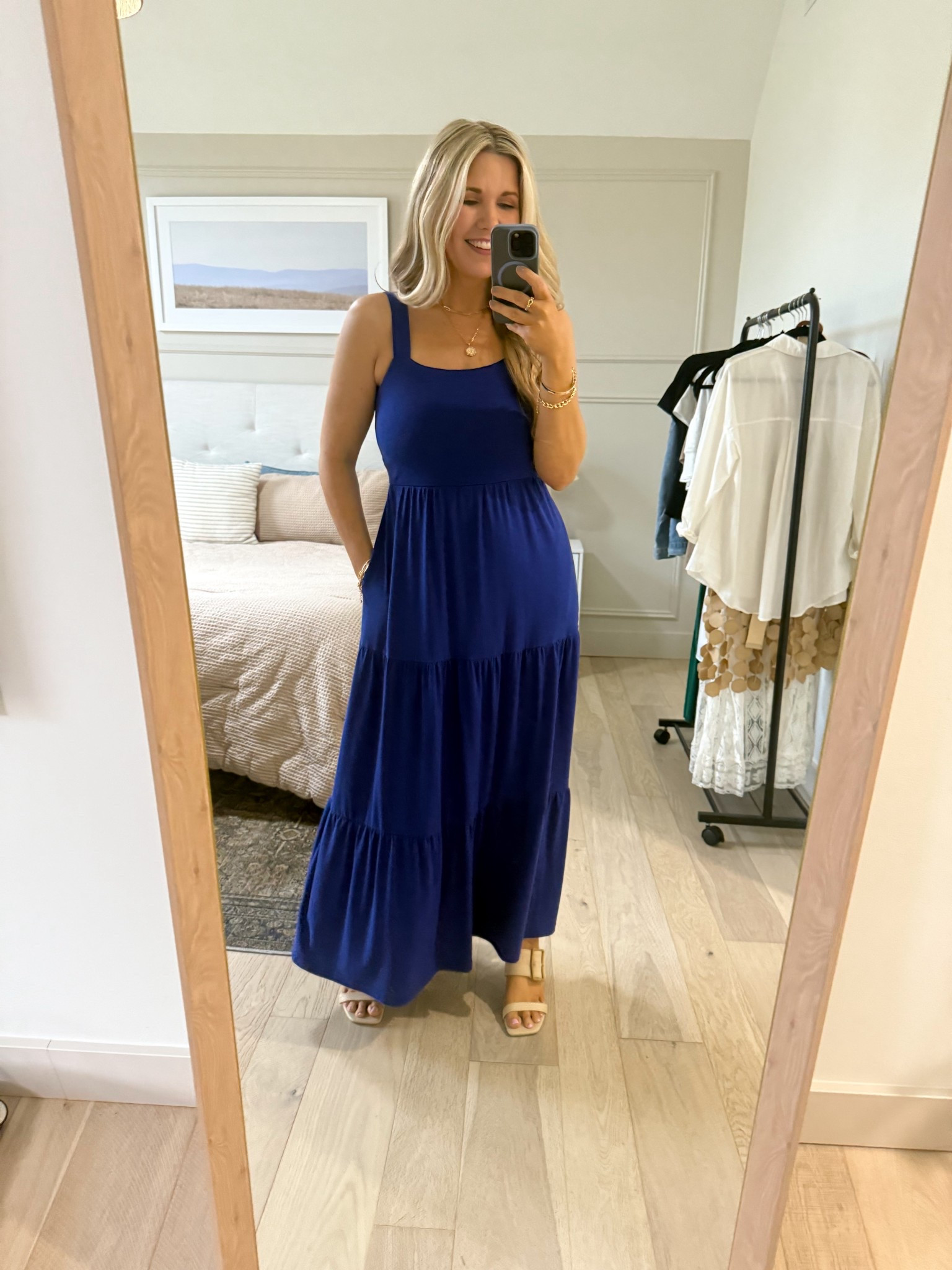 Perfect blue maxi dress. 💙 So easy to dress up or down! 

#LTKSummerEdit #LTKTravel #LTKStyleTip