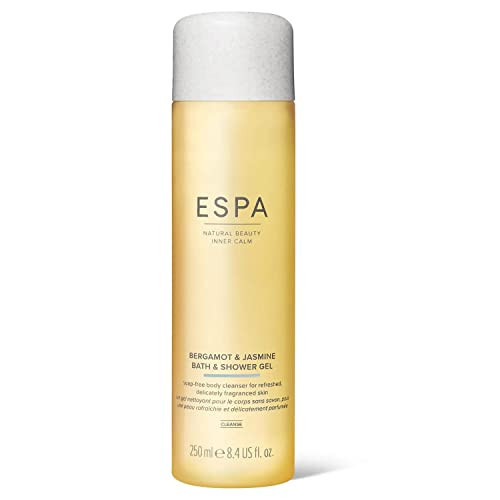 ESPA | Bergamot & Jasmine Bath & Shower Gel | 250ml | Suitable For All Skin Types | 100% Natural Fragrance | Amazon (UK)