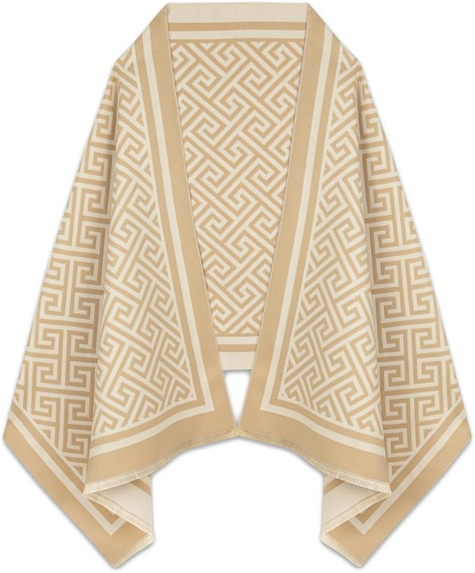 EXTREE Scarfs for Women Pashmina Silky Shawl Wrap for Evening Dressing Blanket Open Front Poncho ... | Amazon (US)