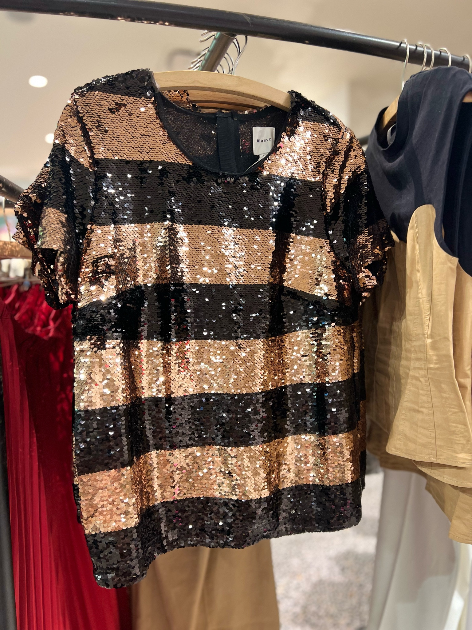 Maeve Short-Sleeve Sequin Striped Top

#LTKWedding #LTKStyleTip #LTKMidsize