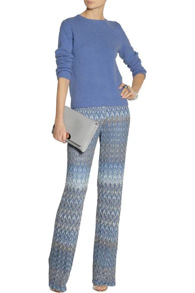 Metallic crochet-knit wide-leg pants | NET-A-PORTER (UK & EU)