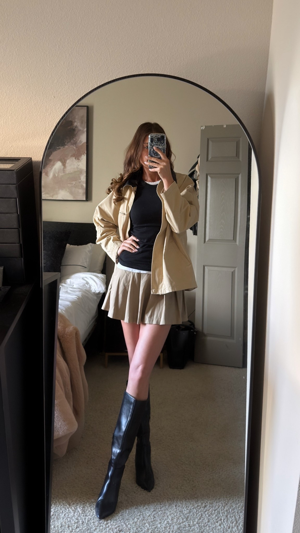 I rented a small in both the jacket and the skirt. 

#LTKootd