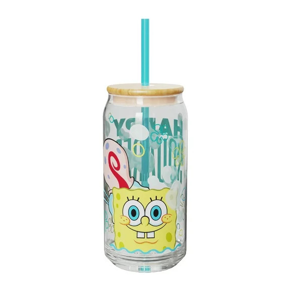 Zak Designs 20oz Spongebob Glass Hadley Tumbler | Walmart (US)