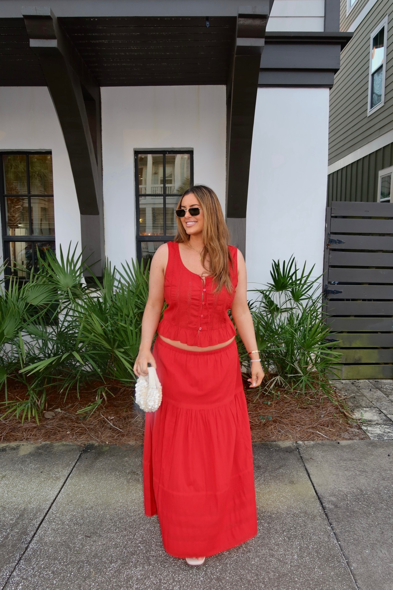 Large top and large tall skirt ♥️ @abercrombie 

#LTKMidsize #LTKTall #LTKootd