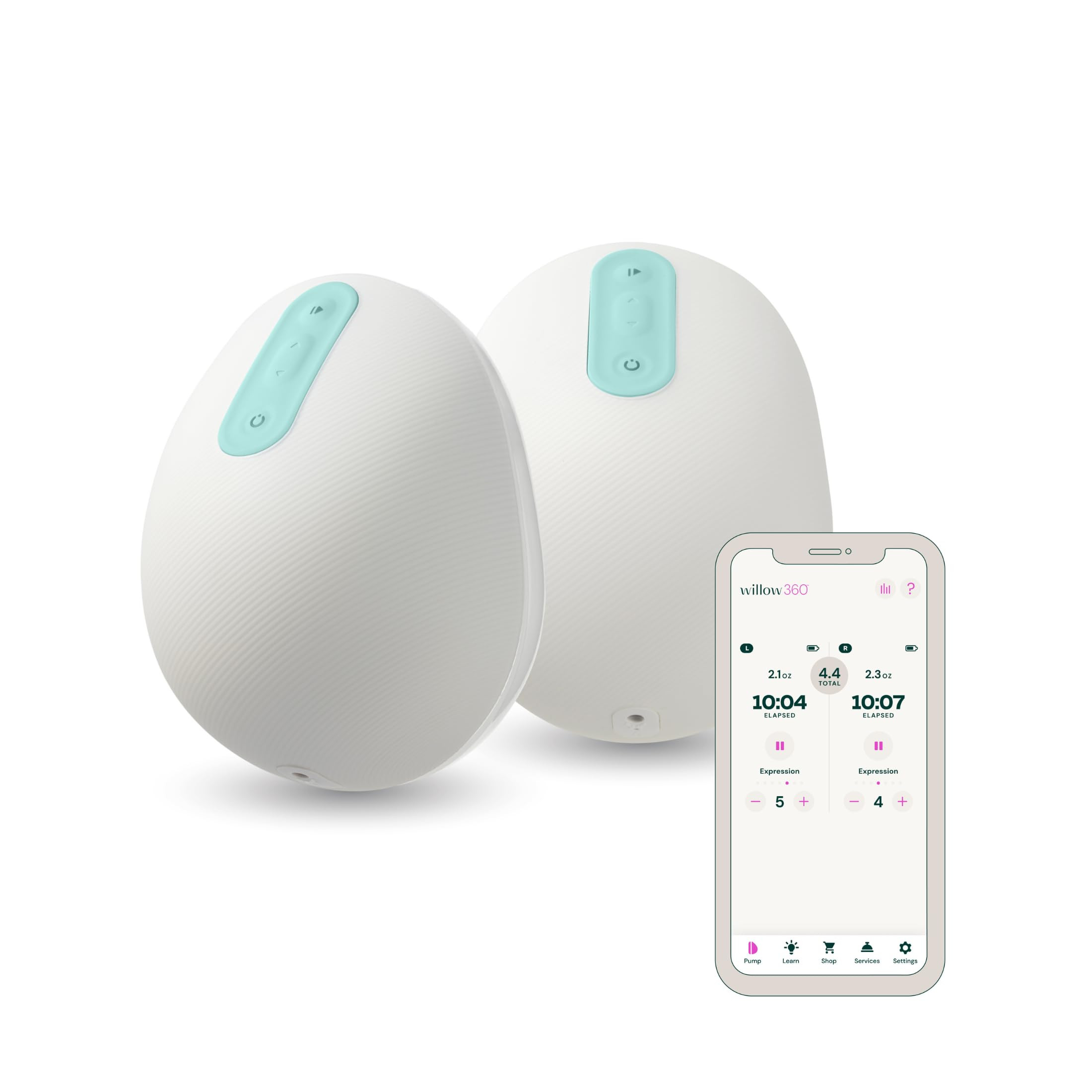 Willow 360 - Wearable Breastfeeding Pump - Hands Free Breast Pump - The only Leak-Proof Wearable ... | Amazon (US)