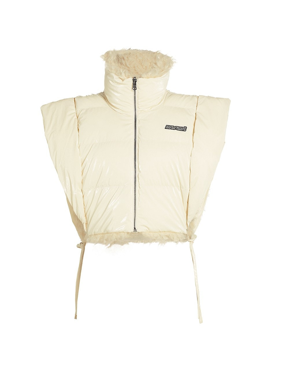 Women's Hoodiali Quilted Puffer Vest - Ecru | Saks Fifth Avenue
