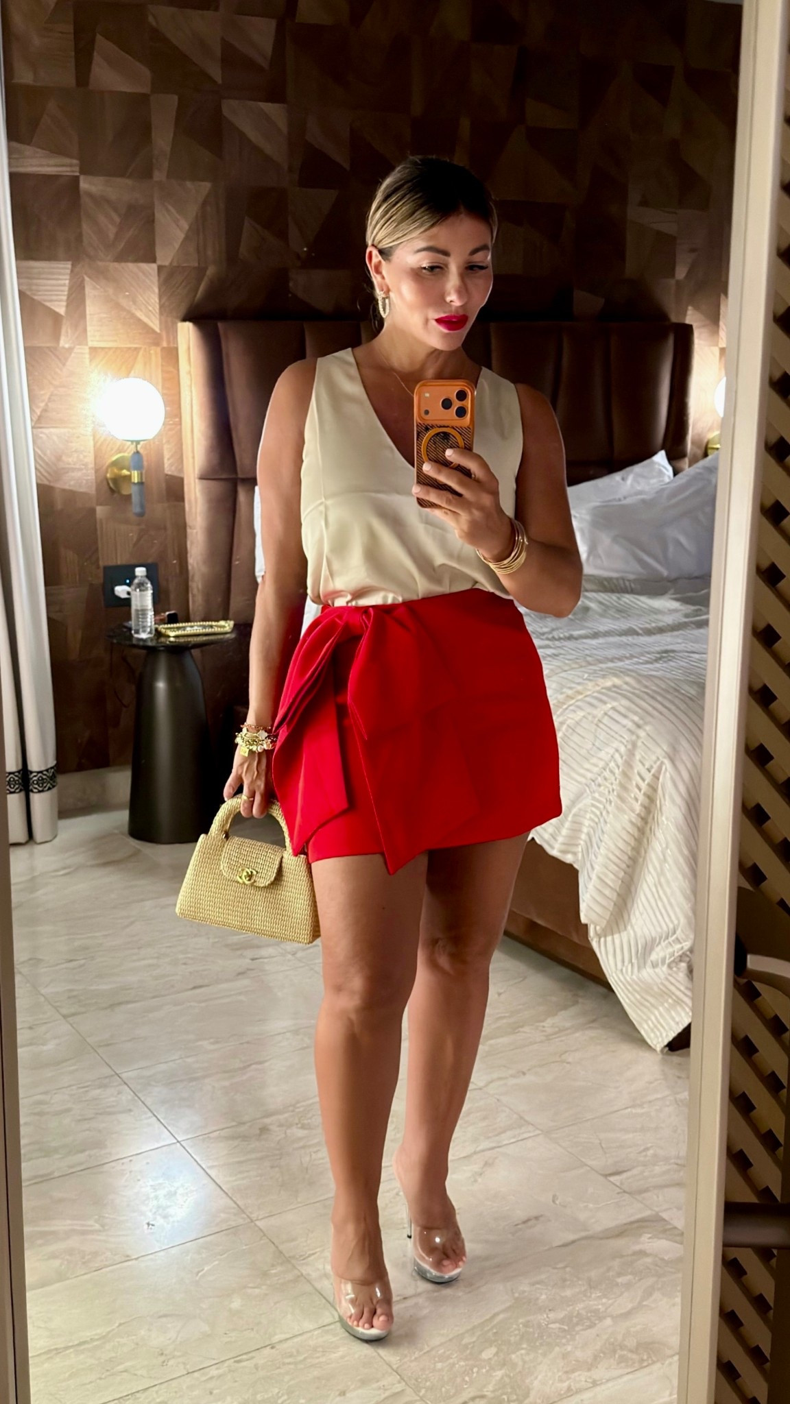 That red skirt look 