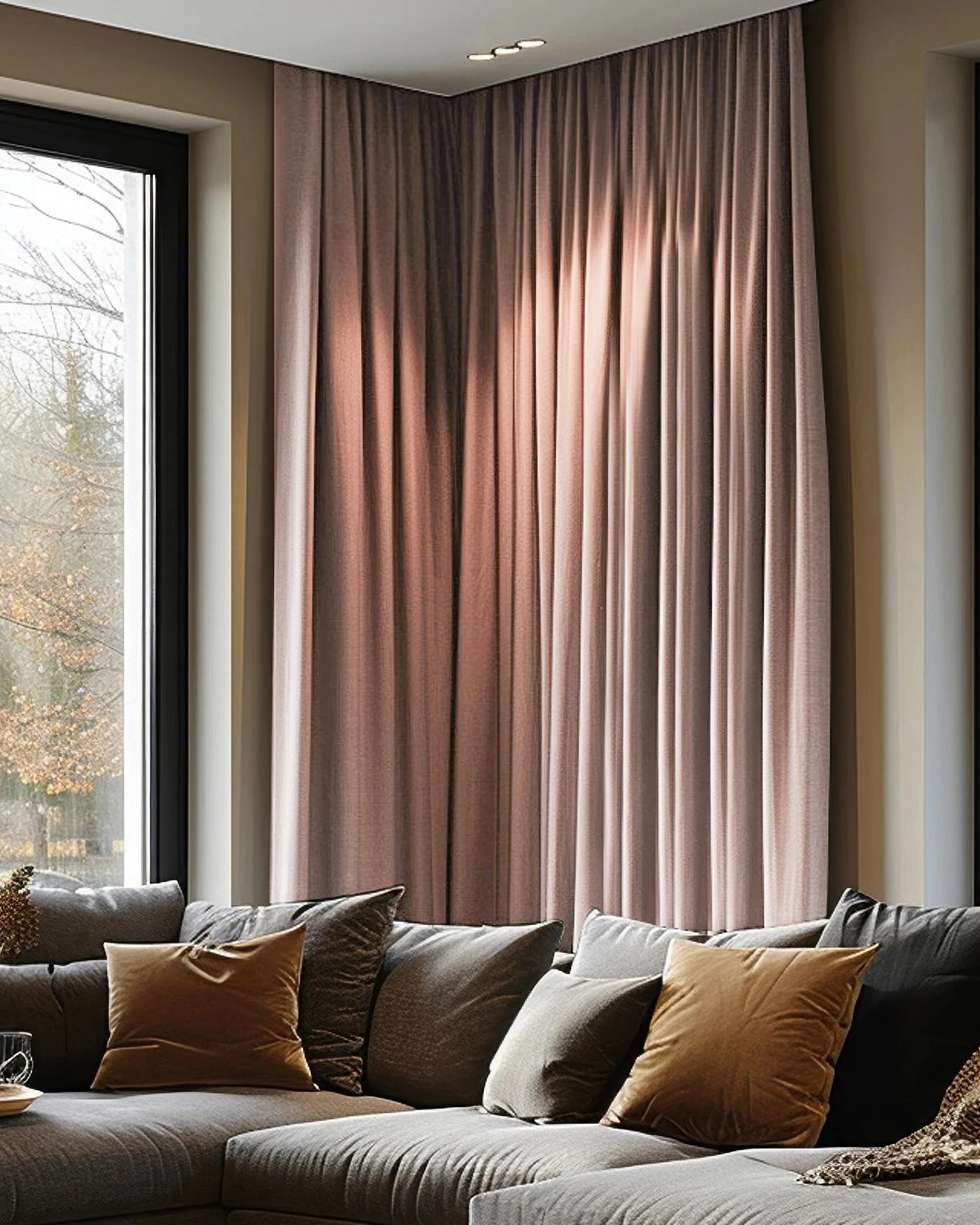 Florence 100% Blackout OEKO Heavyweight Woven Textured Custom Curtain | TheHues
