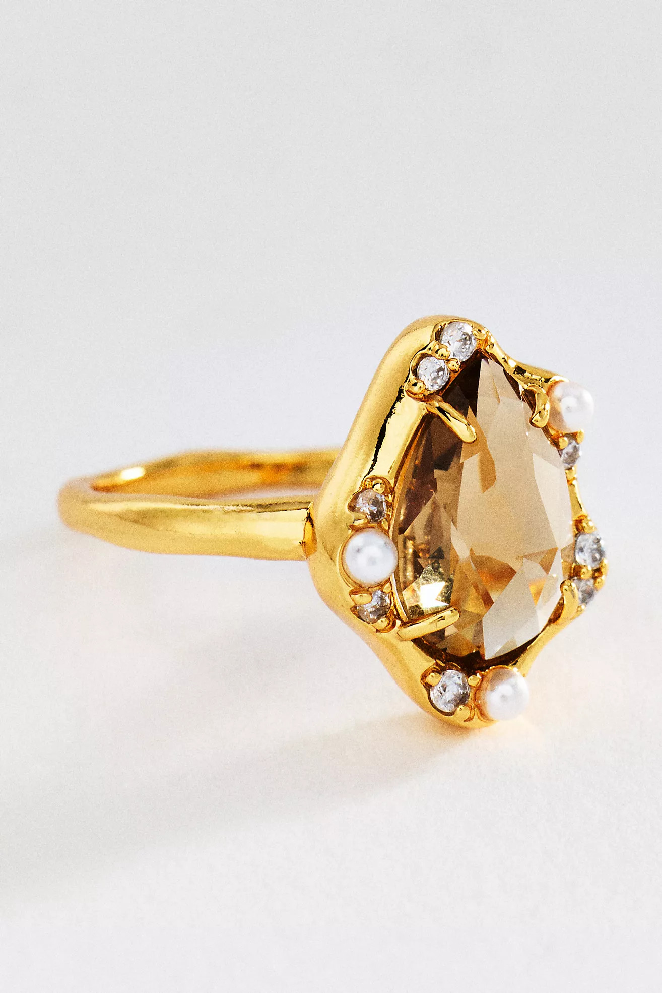 Bezel Freeform Gem Ring | Anthropologie (US)
