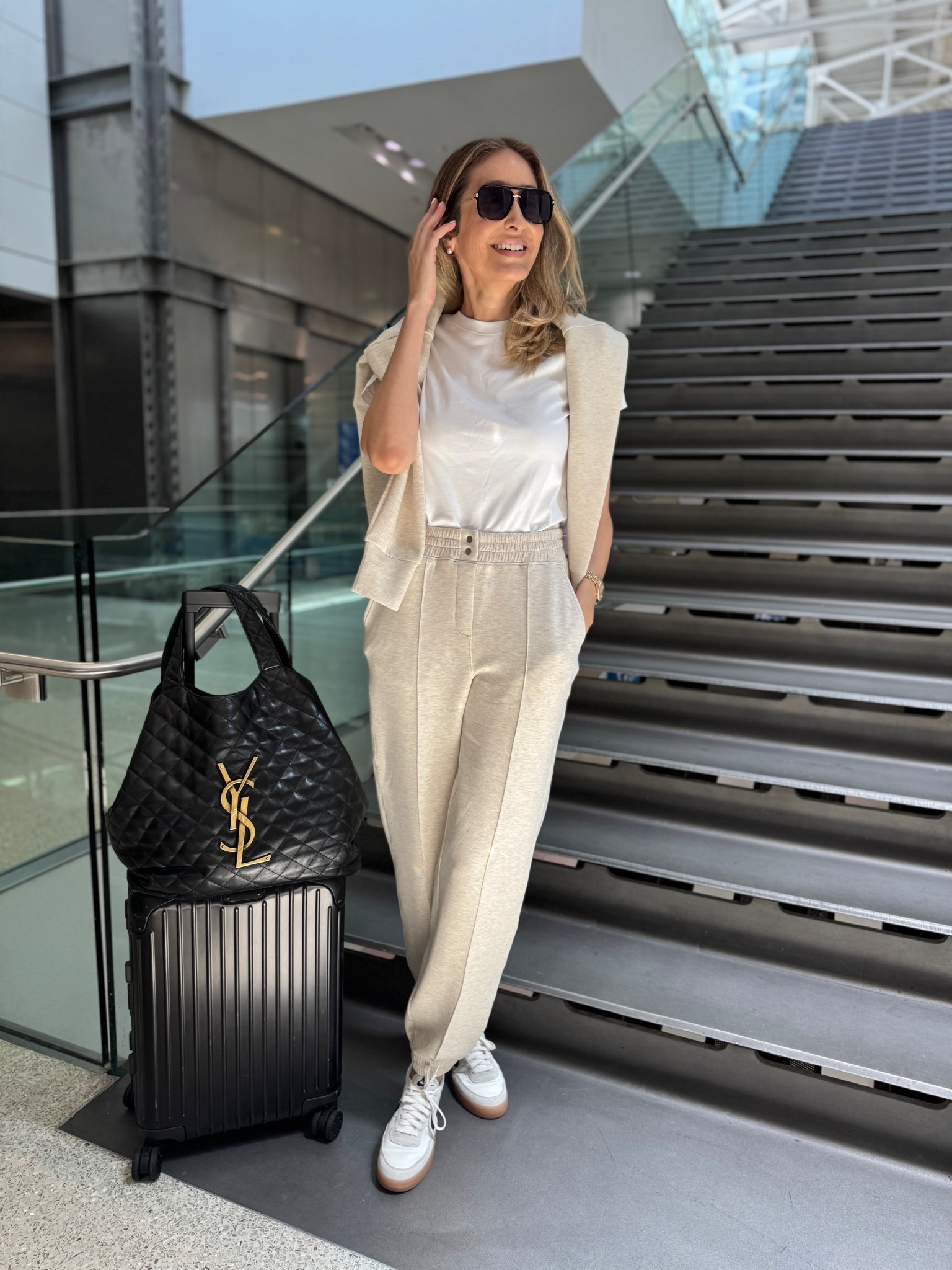 Airport travel Outfit ideas! Stylish and comfortable, fits true to size and I’m wearing size small 

#LTKTravel #LTKStyleTip #LTKSeasonal