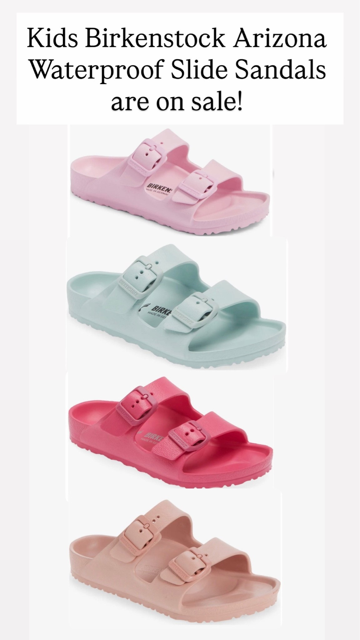 Kids Birkenstock Arizona Waterproof Slide Sandals

#LTKKids #LTKSaleAlert