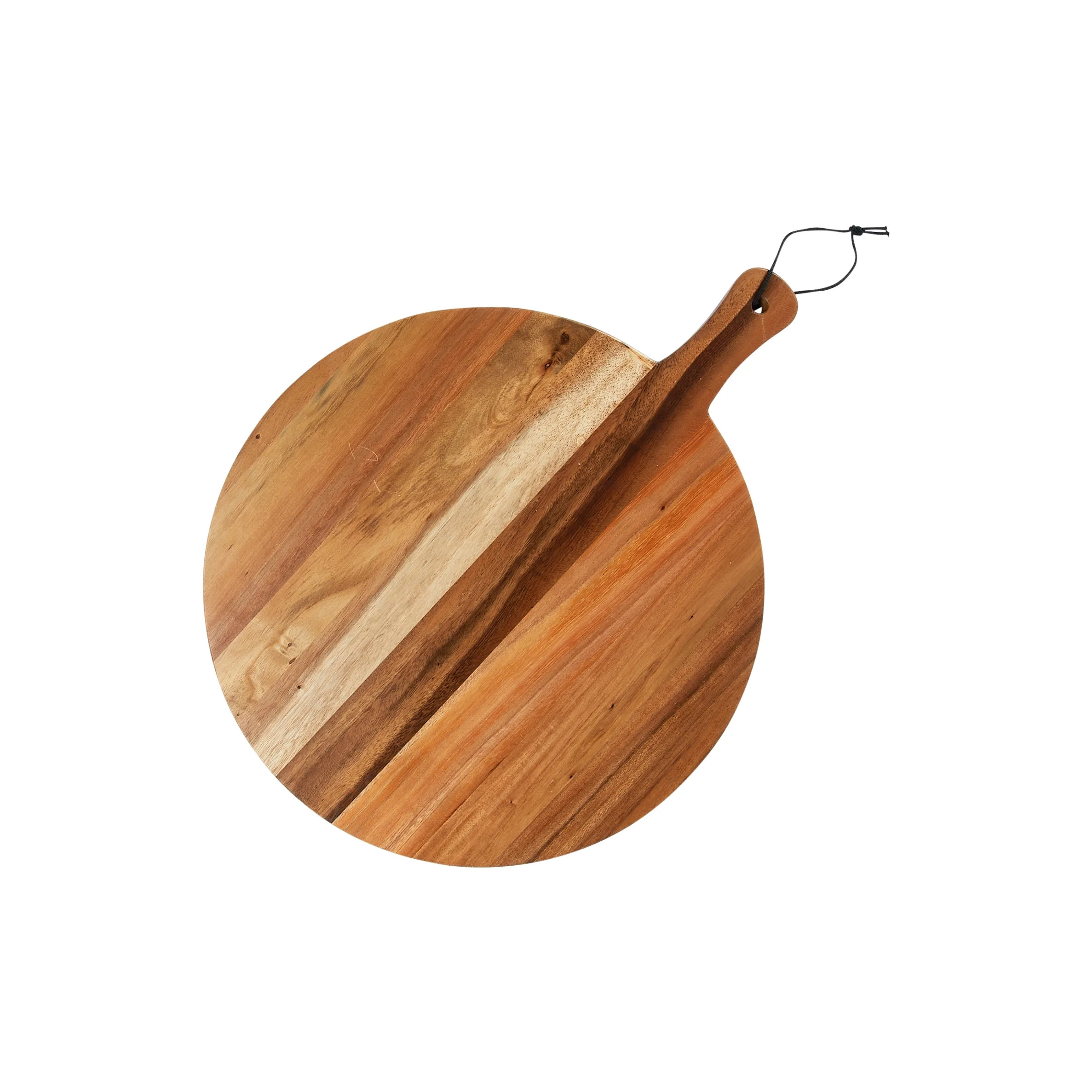 Creative Co-Op Round Large Suar Wood Cutting Board with Handle, Natural | Walmart (US)