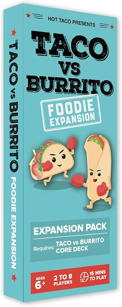 Taco vs Burrito Foodie Expansion Pack - Requires Core Game to Play - Card Game Created by a 7-Yea... | Amazon (US)