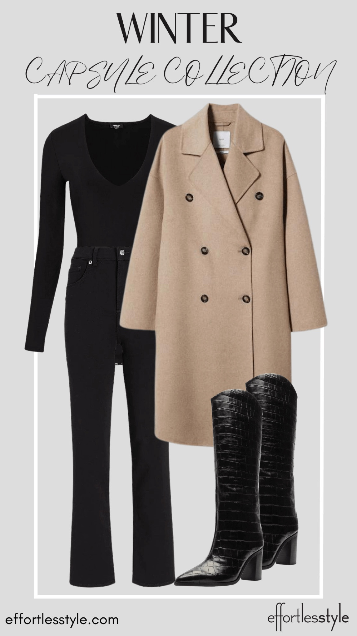 Black Bodysuit + Black Jeans + Black Boots

#LTKSeasonal #LTKstyletip #LTKshoecrush