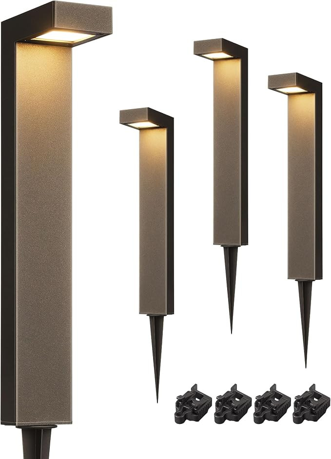 EDISHINE Low Voltage Pathway Lights Wired, 3000K 3.2W 50,000Hrs Waterproof LED Outdoor Landscape ... | Amazon (US)
