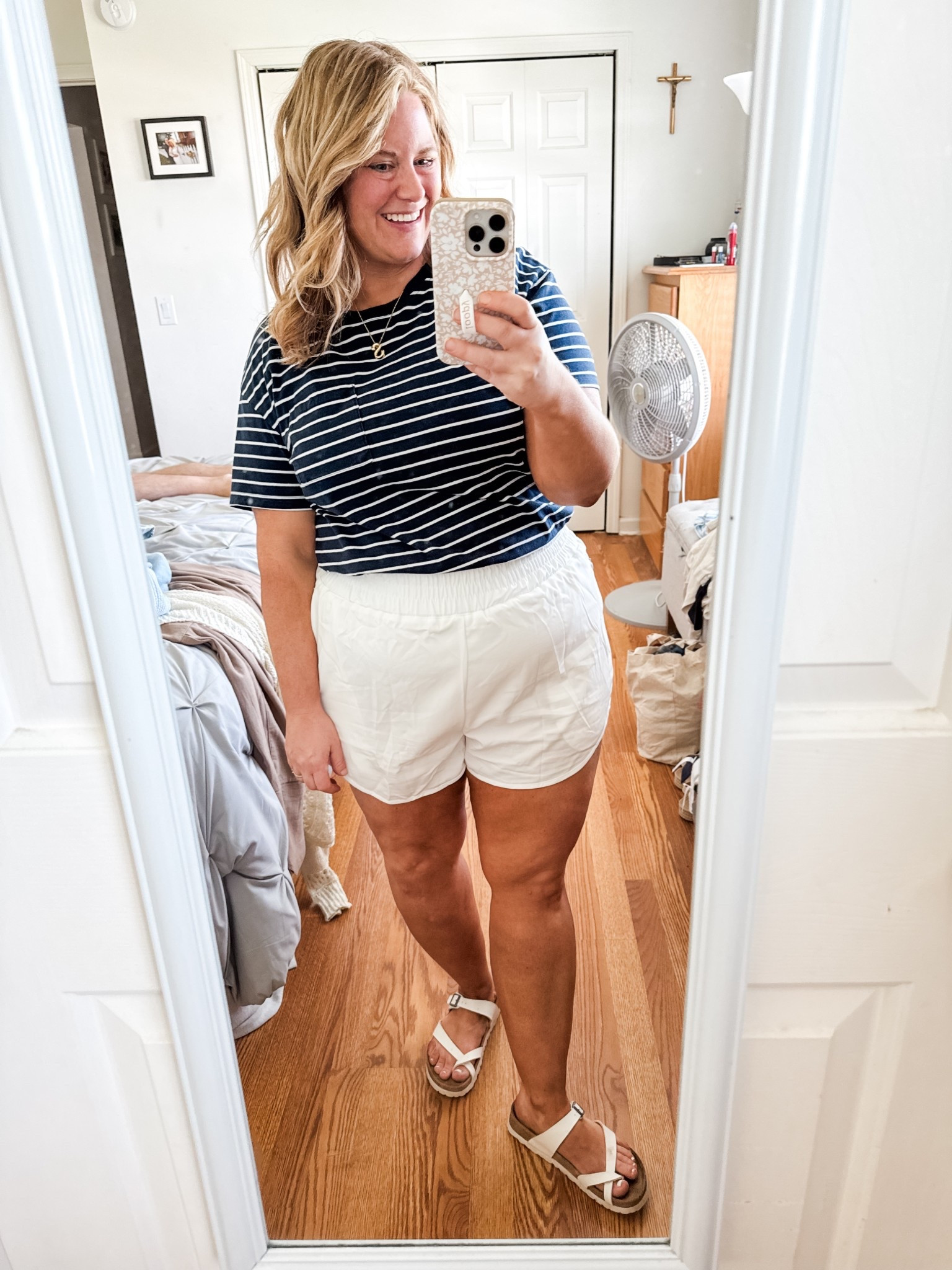 Love these comfy athletic shorts! Wearing an XXl (I sized up).  My tee is older so linking similar  

#LTKSeasonal #LTKMidsize #LTKFindsUnder50