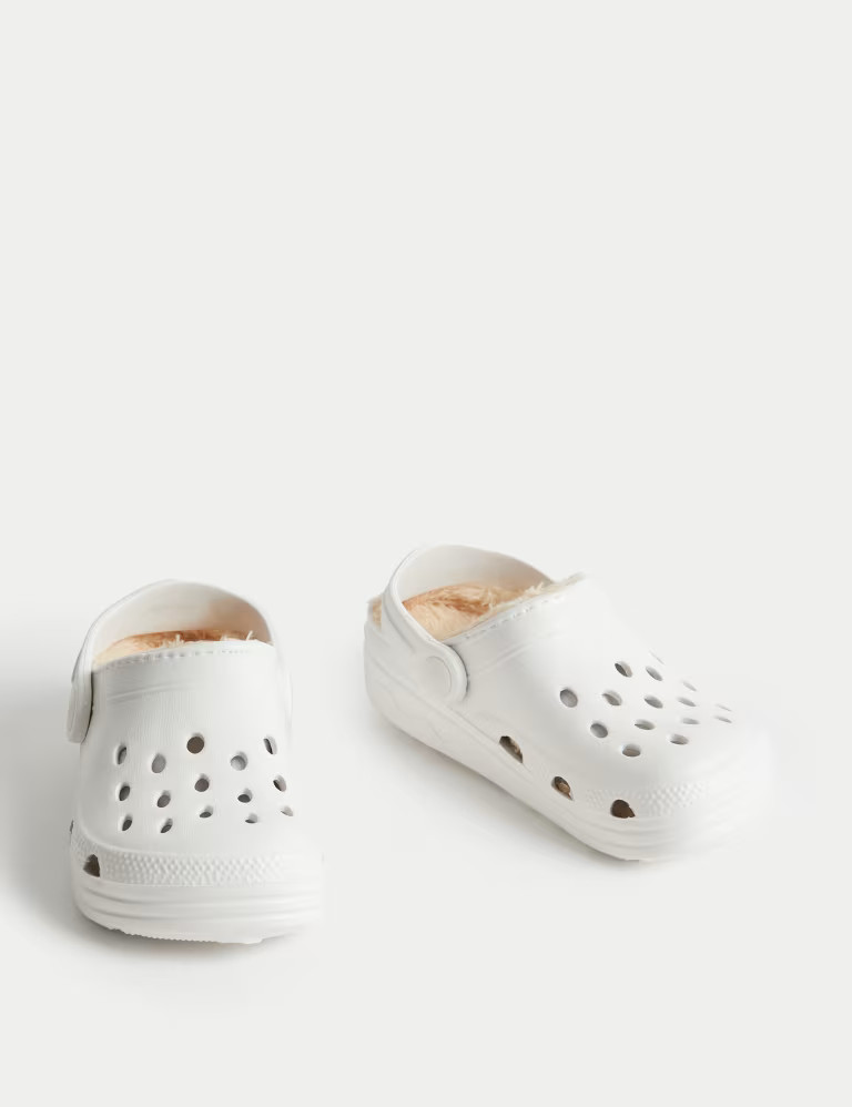 Kids' Fur Lined Clogs (4 Small - 13 Small) | Marks & Spencer (UK)