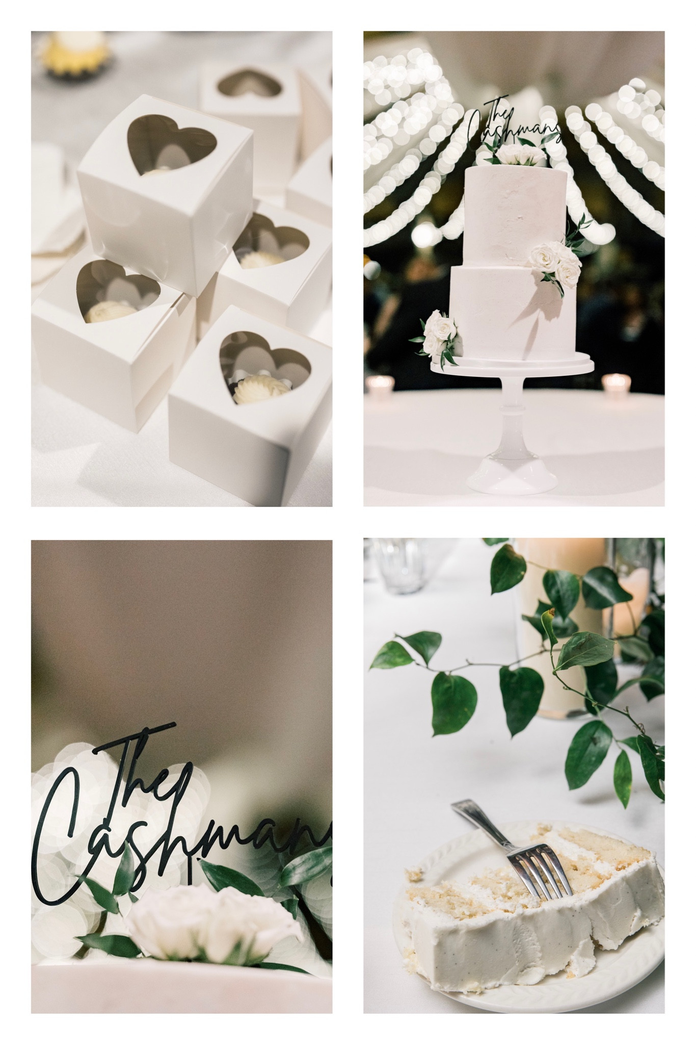 Wedding cake inspiration. White cake stand. Cake topper. Dessert to go boxes. 

#LTKwedding