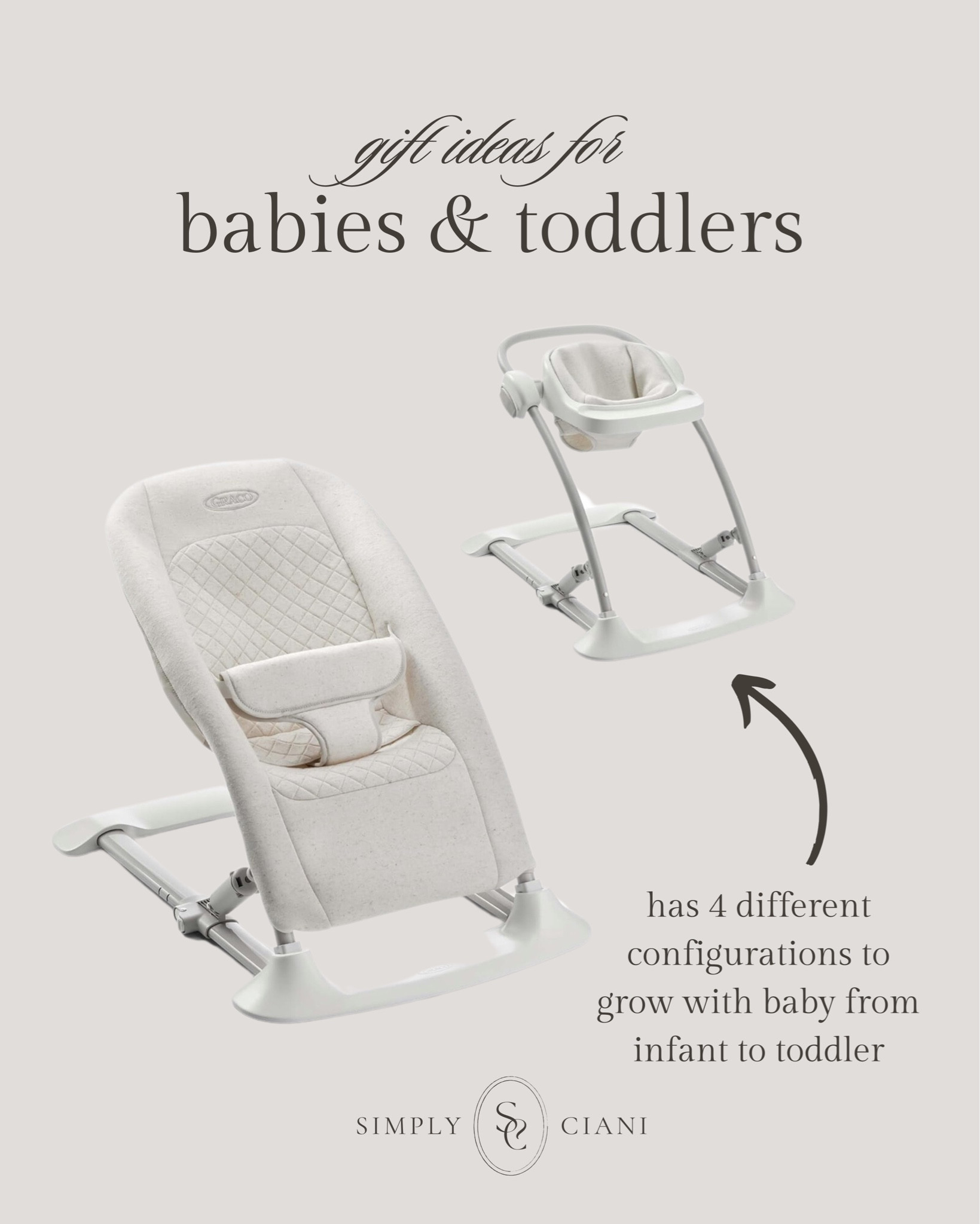 Grow with baby from infant to toddler bouncer seat 

#giftsforbaby #babyregistry 


#LTKBaby #LTKBump #LTKGiftGuide