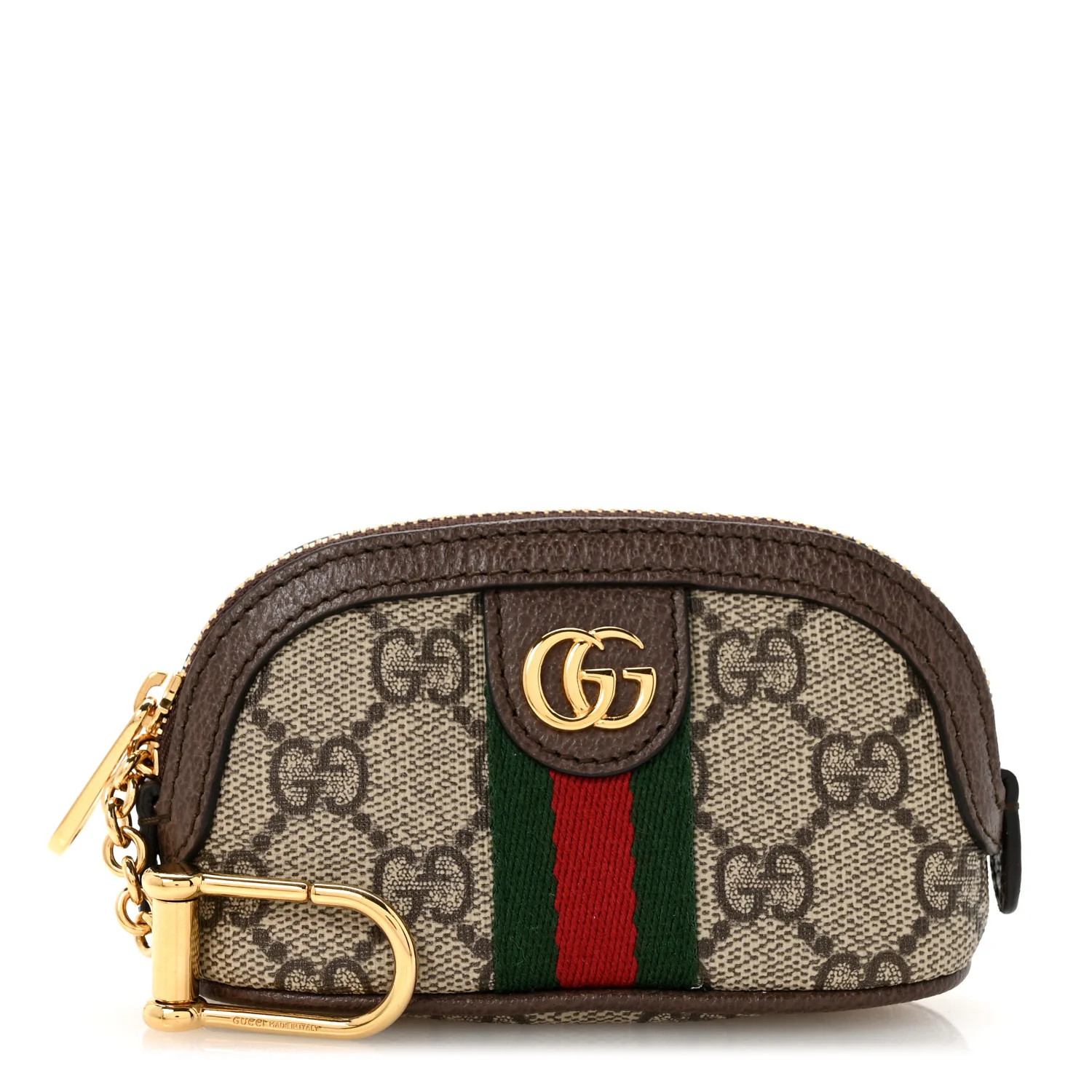 GG Supreme Monogram Web Ophidia Dome Key Pouch Beige New Acero | FASHIONPHILE (US)