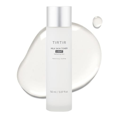 TIRTIR Milk Skin Rice Toner Light | Instant Hydration with 4% Niacinamide, Pantenol, Lightweight, Pore-Tightening, Vegan, Acne-Prone, Oily Skin, Fungal Acne Safe, Korean Skin Care, 5.07 Fl Oz | Amazon (US)