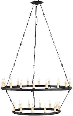 Currey and Company 9935 Toulouse - Thirty Light 2-Tier Chandelier, Blacksmith Finish | Amazon (US)