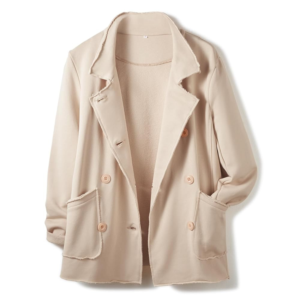 Ainangua Classic Trench Coats for Women Double Breasted Belfast Fleece Peacoat Jackets Essentials... | Amazon (US)