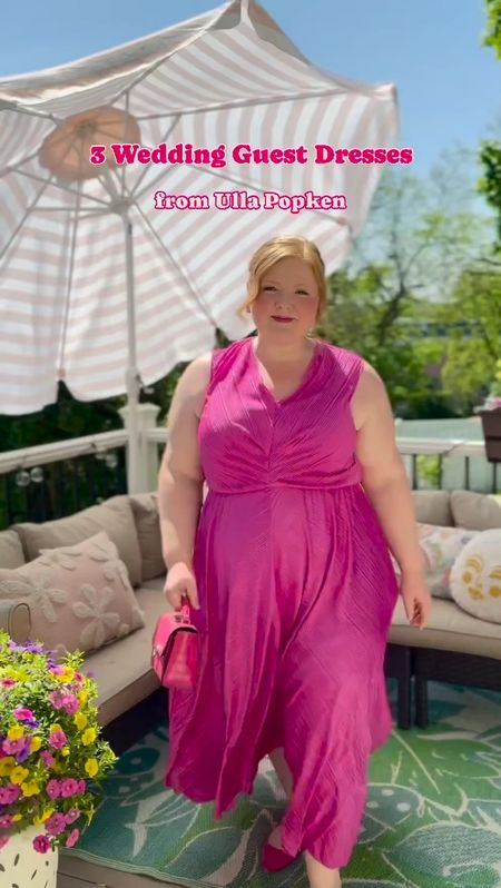 These new summer dresses from @ullapopkenusa are absolute GEMS!💎If you’re looking for plus size wedding guest dresses, they have options for any and every occasion. Let me know which one is your favorite, and take 25% OFF your purchase with my code 2024LIZ25!

🩷PINK TOURMALINE FOR A COUNTRY CLUB WEDDING

I’m wearing the size 18 in this stretchy, slinky plisse dress. The fabric is so silky against the skin, the cut is just right on my high-waisted frame, and the high-low length works great on my 5’4” frame. This one comes in a few different colors too!

❤️RUBY FOR A ROSE GARDEN WEDDING

I’m wearing the size 16/18 in this stretchy mesh flutter sleeve dress. There are bow details at the waist on each side, but they do not cinch the waist. This one is breezy and falls beautifully. I wore it to dinner + a show and got soooo many compliments on it, especially the color.

💚EMERALD FOR A DESTINATION BEACH WEDDING

This dress is my favorite of the bunch and looks like a designer version that retails for 3X the price. I sized up to the 20 in this since there’s no stretch. It’s a thick, quality linen in the most gorgeous shade of green. I love an easy dress in the summer and will wear this on heavy rotation the season ahead.



#LTKWedding #LTKMidsize #LTKPlusSize