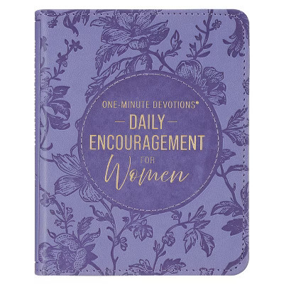 One-Minute Devotions: Daily Encouragement for Women Pu - (Leather Bound) | Target