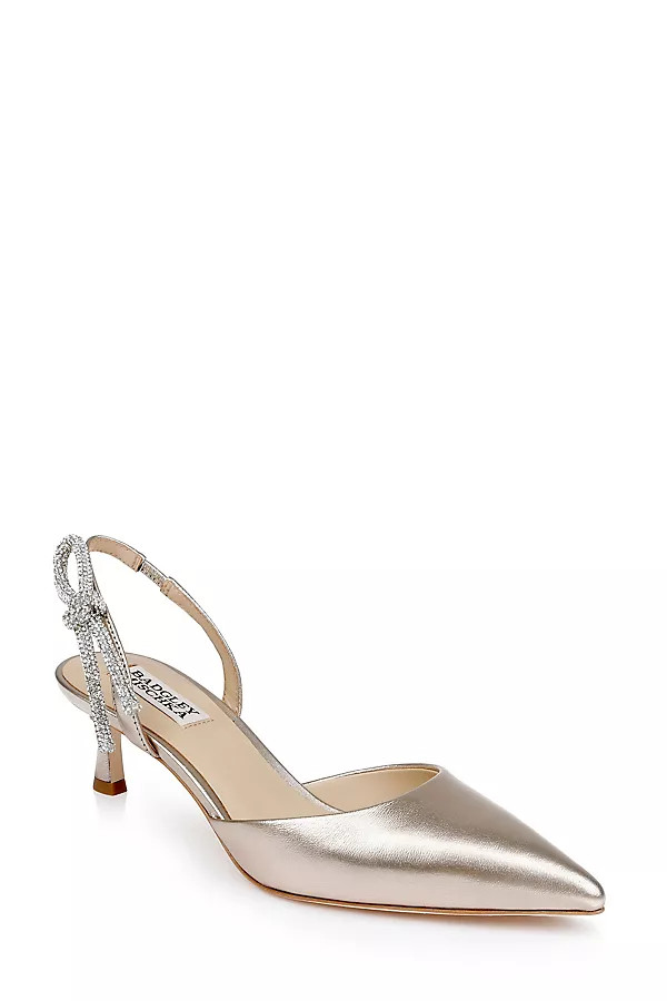 Badgley Mischka Gentry Slingback Kitten Heels | Anthropologie (US)