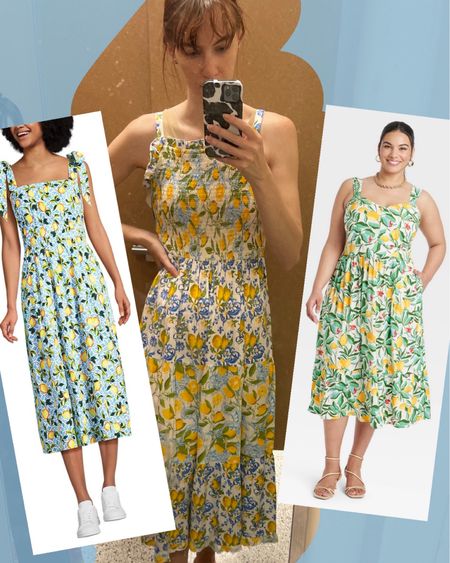 When life gives you lemons……… 🍋 

Dress of the left: from land’s end, on sale for 50% off today with code BONUS, goes up to a 3X

Dress on the right: from target, $32, plus size only

Summer’s dress: a Ross find from last year 

#LTKSeasonal #LTKfindsunder50