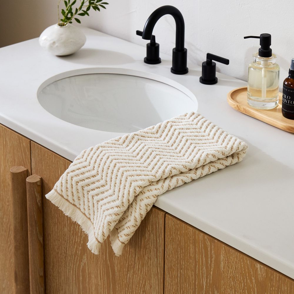 Herringbone Hand Towel | West Elm (US)