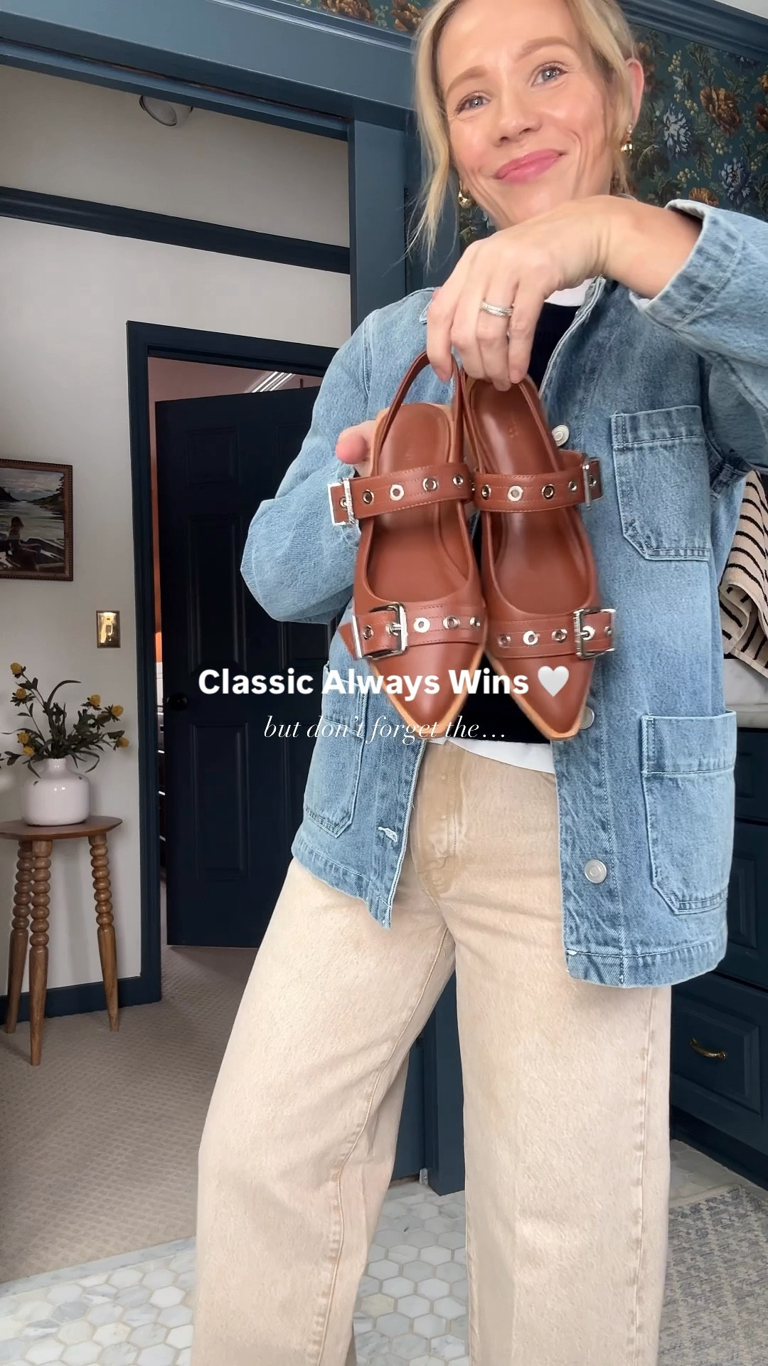 Under $100 Favorites from @onequince
~ sized up to a medium in both cashmere sweaters, wearing my regular size small in perfect for Spring denim jacket, buckle flats are true to size also linked the woven pair I’ve had on repeat lately, water resistant waxed cotton canvas bag is new go to! (with a high sell out risk!)  Linked more @onequince favorites too!  #quincepartner @Shop.LTK #liketkit

#LTKootd #LTKOver40 #LTKgrwm