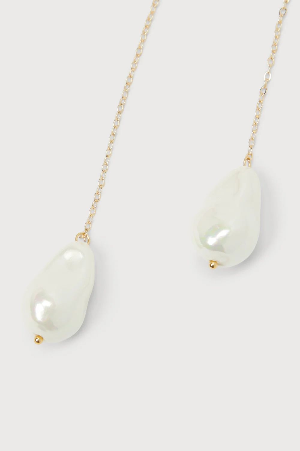 Wren 14KT Gold and Pearl Drop Earrings | Lulus