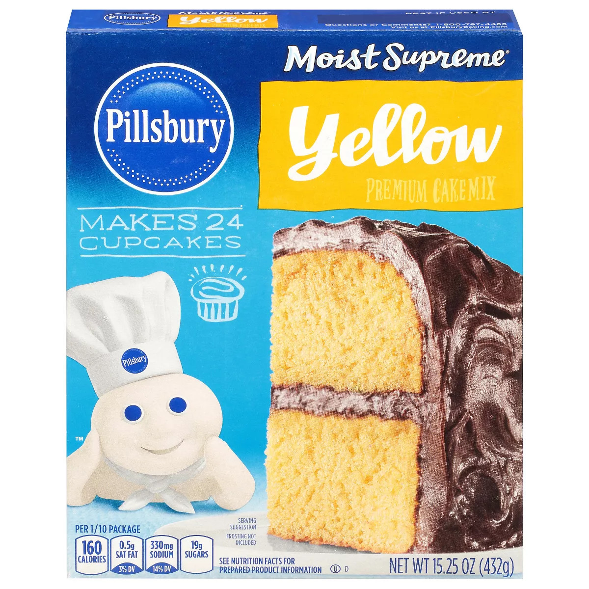 Pillsbury Moist Supreme Classic Yellow Cake Mix - 15.25oz | Target