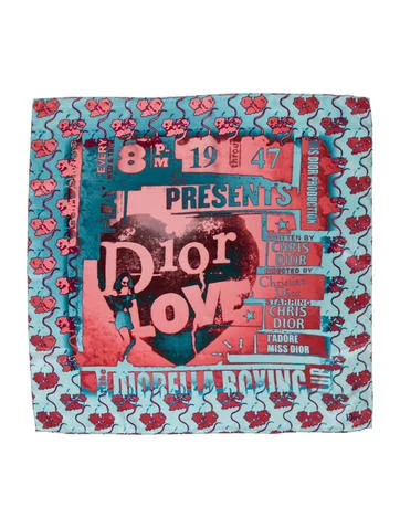 Christian Dior Printed Silk Scarf | The Real Real, Inc.
